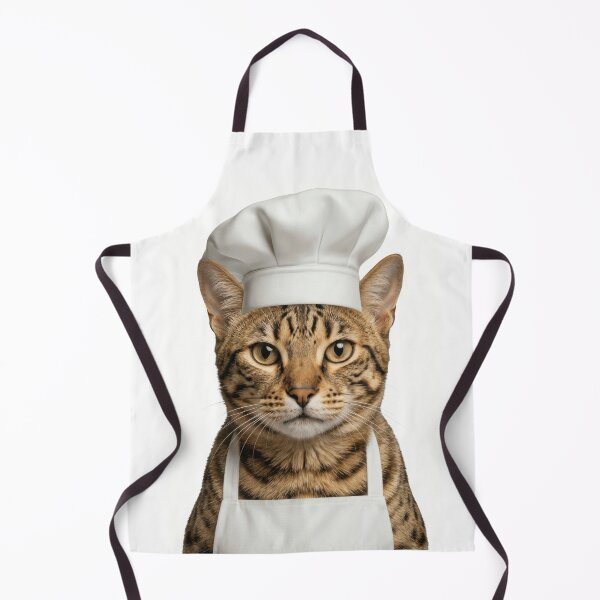 Item preview, Funny Ocicat Chef Realistic Animal Cooking Humor Art designed and sold by LazyOwlStore.