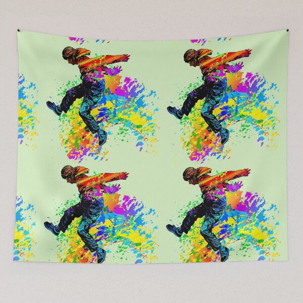 Item preview, Break dancer dancing, teenager jumping designed and sold by Arija07.