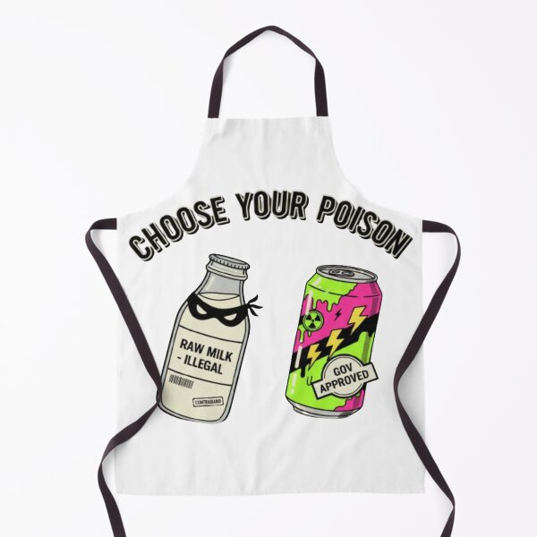 Item preview, Satirical Choose Your Poison T-Shirt – Raw Milk vs Toxic Energy Drink Graphic designed and sold by SarcasmOnCotton.