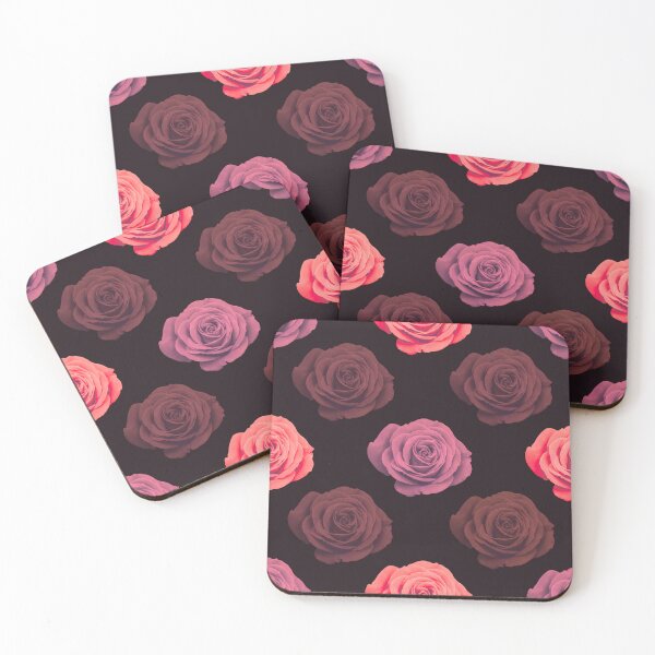 Item preview, Dark Rose Pattern | Vintage Pink Mauve Black Seamless Floral Botanical designed and sold by Dino-Lune.