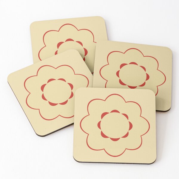 Item preview, Bold Vintage Flower Design in red designed and sold by StefanStudioArt.