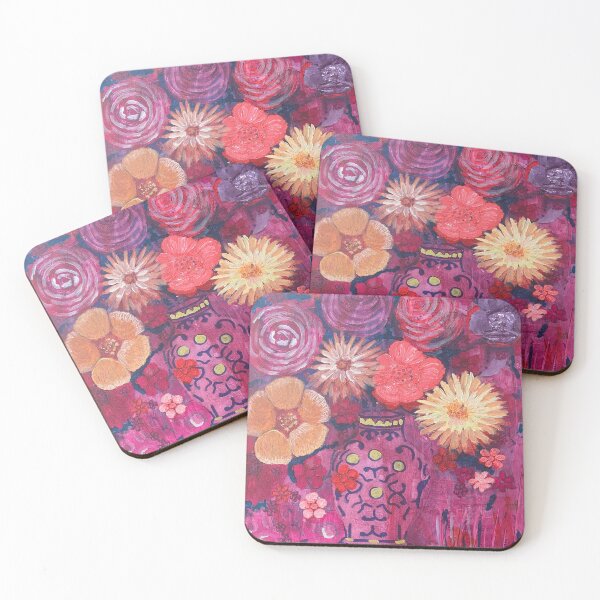 Item preview, Out of the Red Florals designed and sold by Diana Swan.
