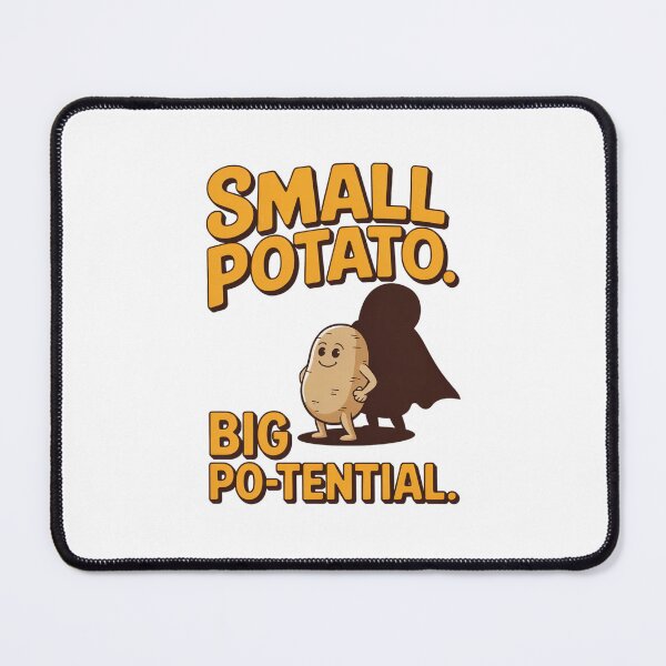 Item preview, Small Potato Big Po-tential Funny Potato Pun designed and sold by Missynoofnoof.