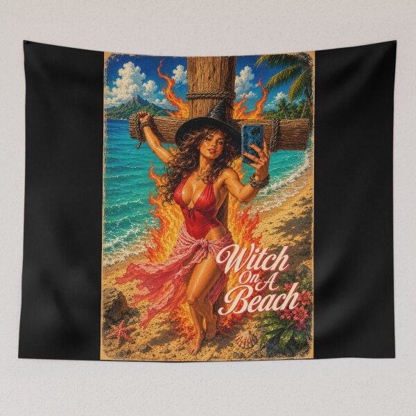 Item preview, Burning Witch On A Beach designed and sold by FilMate.