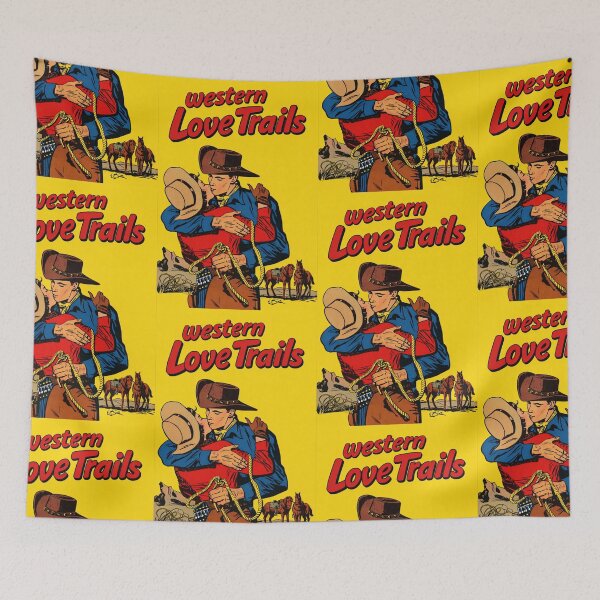 Item preview, Retro Western Romance Illustration – Classic Cowboy Love & 50s Soap‑Opera Drama designed and sold by Analog Aura .