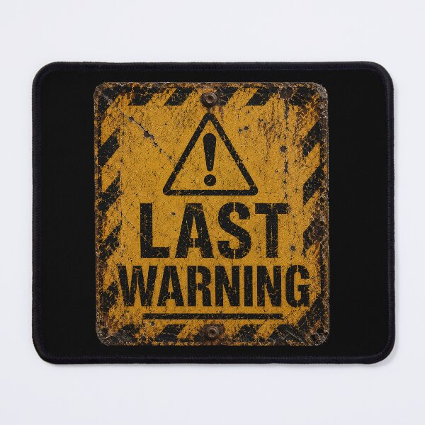 Item preview, last Warning designed and sold by MetusArt.