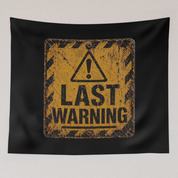 Item preview, last Warning designed and sold by MetusArt.