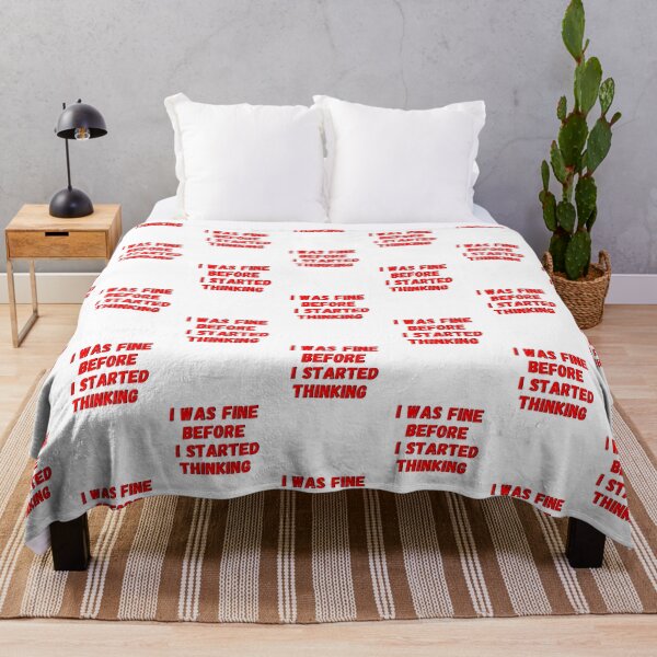 Item preview, I Was Fine Before I Started Thinking Funny Overthinking T-Shirt designed and sold by oonproducts.