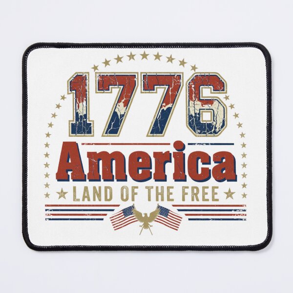 Item preview, America 1776 Land of the Free Sticker – Vintage Distressed Patriotic 4th of July Design designed and sold by Thornvale.