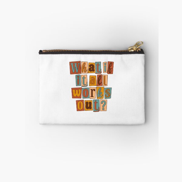 Item preview, What If It All Works Out? Positive Motivational Inspirational Quote Optimistic Mindset designed and sold by JonesFlora2025.
