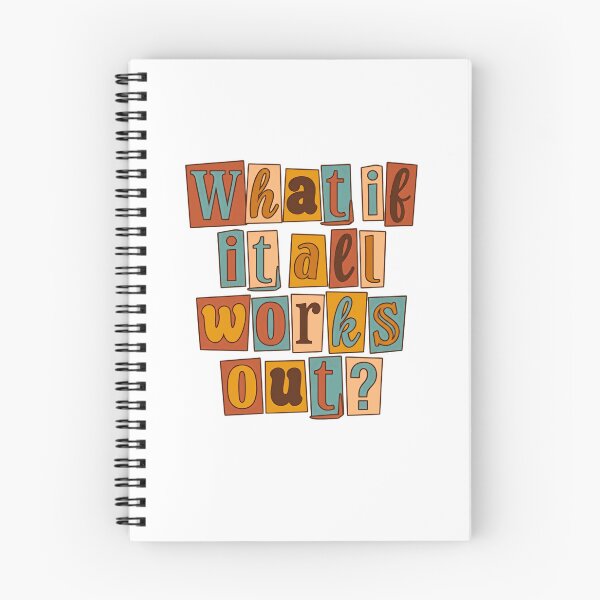 Item preview, What If It All Works Out? Positive Motivational Inspirational Quote Optimistic Mindset designed and sold by JonesFlora2025.