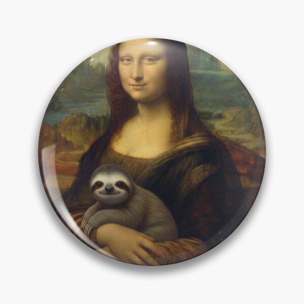 Item preview, Mona Lisa Sloth Parody Funny Renaissance Art designed and sold by d247.
