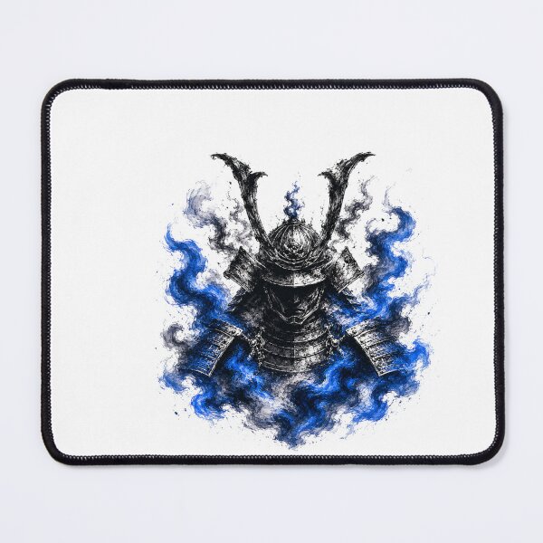 Item preview, BLUE FLAMES OF BUSHIDO - The Silent Warrior designed and sold by KOSHIN-NO-KAZE.