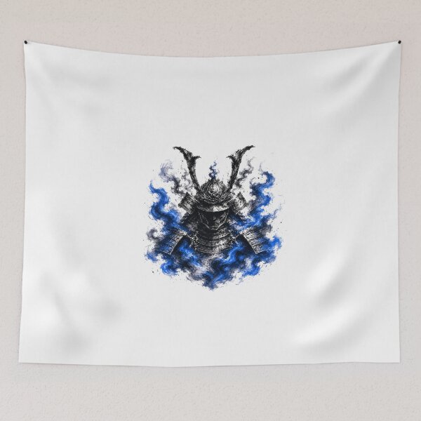 Item preview, BLUE FLAMES OF BUSHIDO - The Silent Warrior designed and sold by KOSHIN-NO-KAZE.