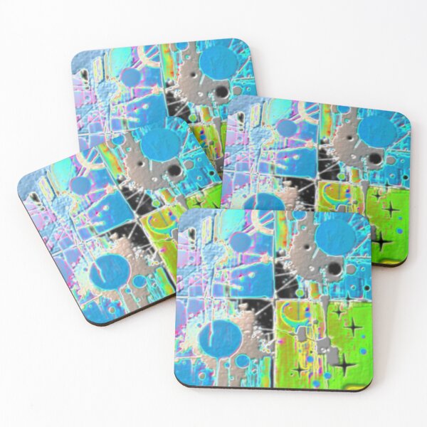 Item preview, cosmic noise dark blend E2 colorful geometric abstract design designed and sold by SmashingDeals.