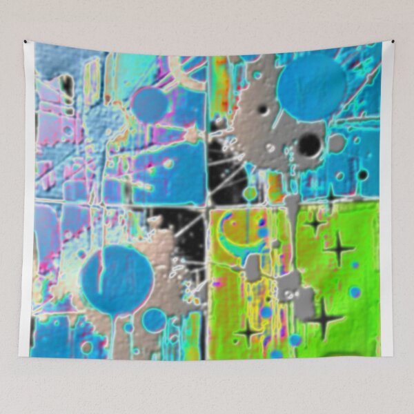 Item preview, cosmic noise dark blend E2 colorful geometric abstract design designed and sold by SmashingDeals.