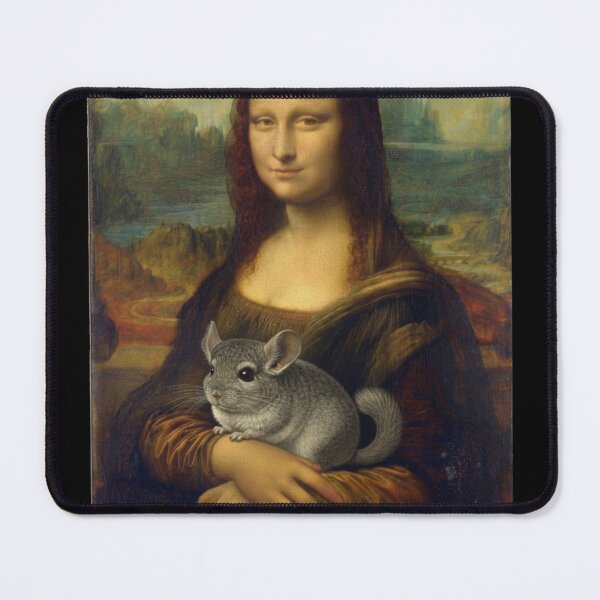 Item preview, Mona Lisa Chinchilla Pet Owner Art Parody designed and sold by d247.