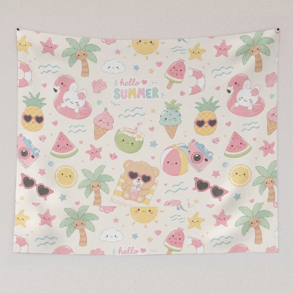 Item preview,  Kawaii Summer Aesthetic Pattern Design designed and sold by Aramdesing.