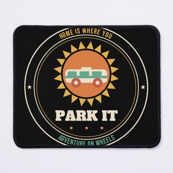 Item preview, Home Is Where You Park It — Retro RV Camper Badge designed and sold by Urban Trace.
