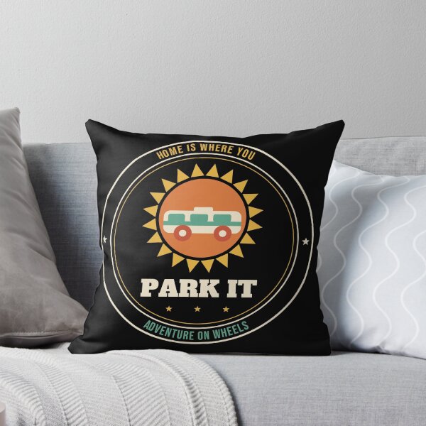 Item preview, Home Is Where You Park It — Retro RV Camper Badge designed and sold by Urban Trace.
