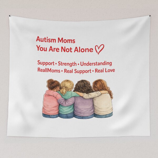 Item preview, Autism Moms – You Are Not Alone | Support, Strength & Understanding designed and sold by Mother Daughter Drawings .
