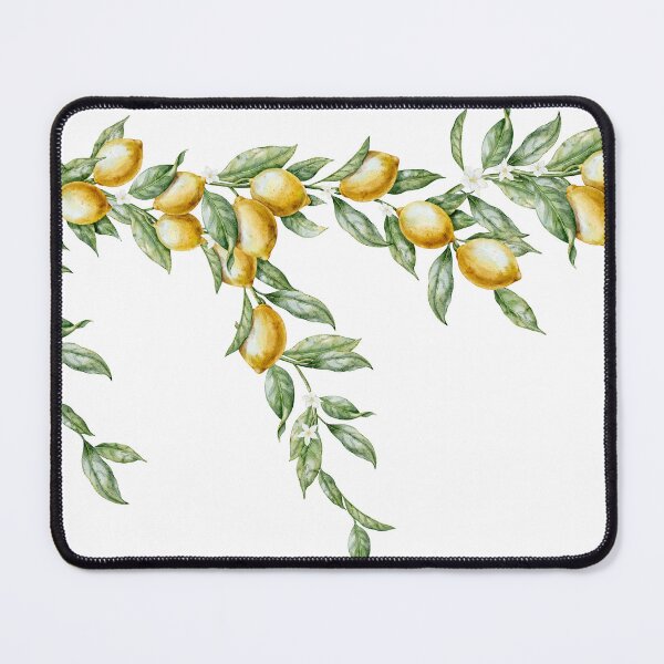 Item preview, Watercolor Lemon Border Seamless Design designed and sold by Alisles.