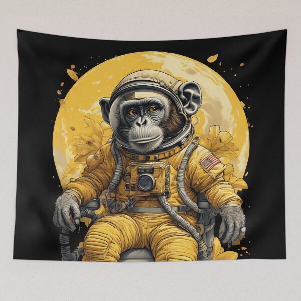 Item preview, astronaut chimp designed and sold by aliraweb.