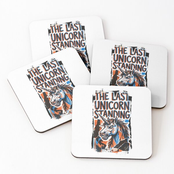 Item preview, Out of Context No.2: The Last Unicorn Standing Badass Angry Unicorn Art designed and sold by NO BEAVER NO PUNK.