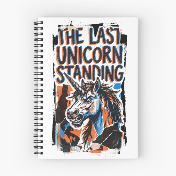 Item preview, Out of Context No.2: The Last Unicorn Standing Badass Angry Unicorn Art designed and sold by NO BEAVER NO PUNK.