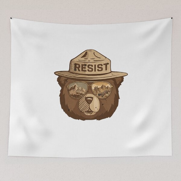 Item preview, Resist Ranger Bear Environmental Conservation Activist designed and sold by JonesFlora2025.