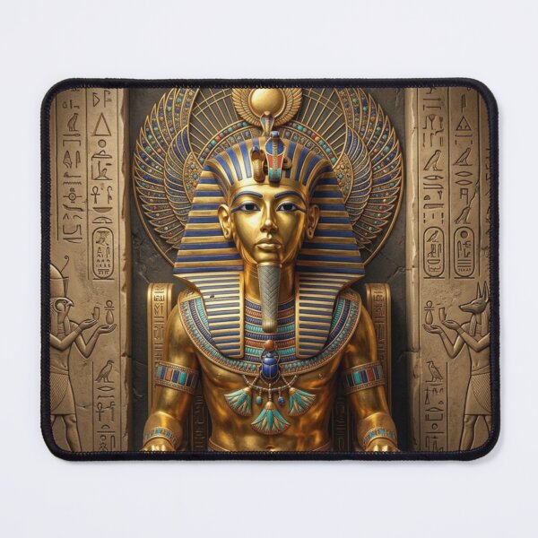 Item preview, King Tutankhamun Golden Mask Egyptian Sacred Geometry Art designed and sold by Queen Cleopatra.