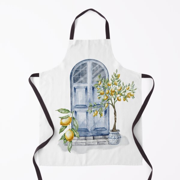 Item preview, Mediterranean Door with Lemon Tree designed and sold by Alisles.