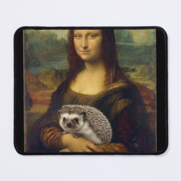 Item preview, Mona Lisa Hedgehog Renaissance Art Parody designed and sold by d247.