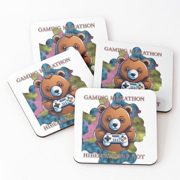 Item preview, Gaming Marathon Hibernation Not Funny Gamer Bear designed and sold by Animalloveus.