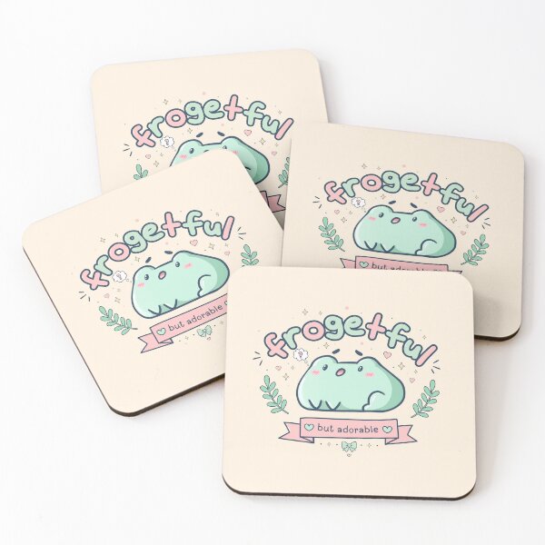Item preview, Frogetful but Adorable - Cute Forgetful Frog designed and sold by ShyHomebodyClub.