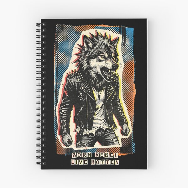 Item preview, Out of Context No.3: Born Rebel Live Rotten Punk Wolf designed and sold by NO BEAVER NO PUNK.