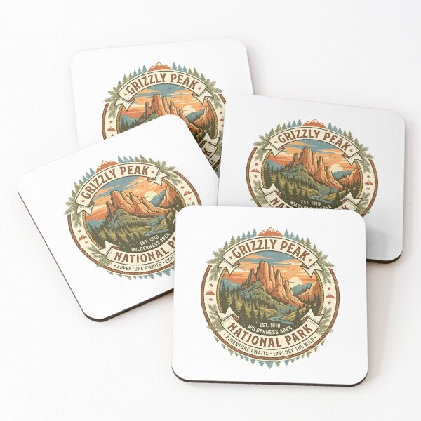 Item preview, Grizzly Peak National Park Est. 1910 Wilderness Area Adventure Awaits Explore The Wild Outdoors Nature Hiking Camping Traveler designed and sold by JonesFlora2025.