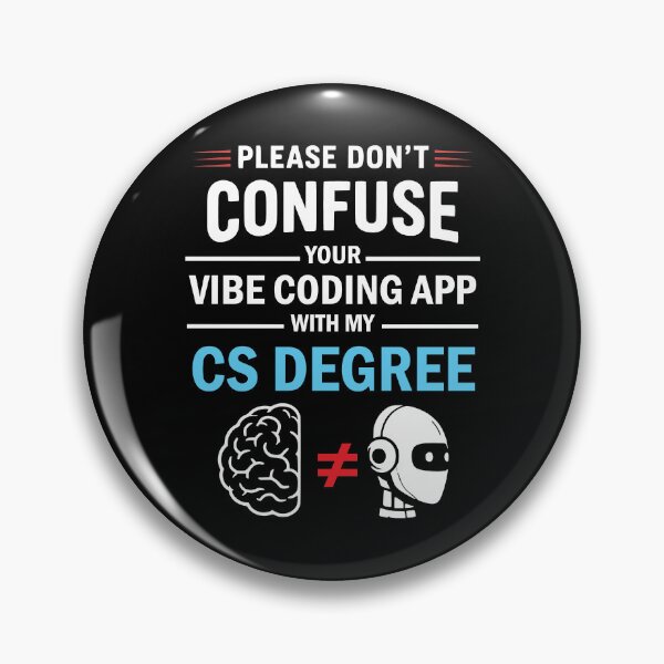 Item preview, Please Don't Confuse Your Vibe Coding With My Computer Science Degree Funny and hilarious Gift for programmers, coders and Ai enthusiast designed and sold by thegiftedadult.
