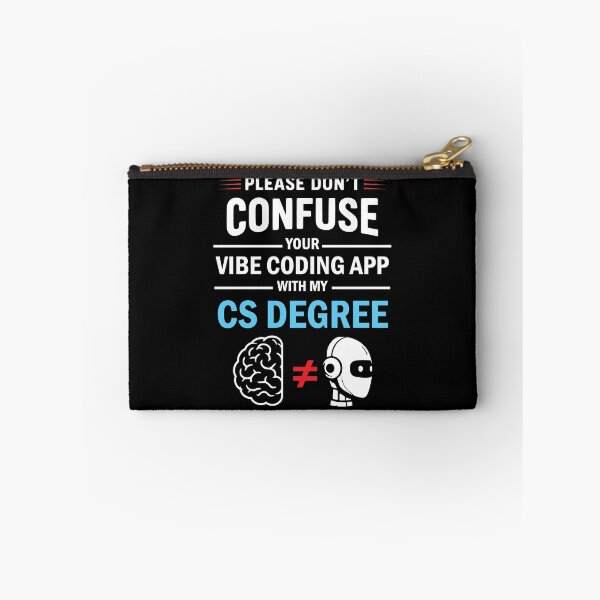 Item preview, Please Don't Confuse Your Vibe Coding With My Computer Science Degree Funny and hilarious Gift for programmers, coders and Ai enthusiast designed and sold by thegiftedadult.