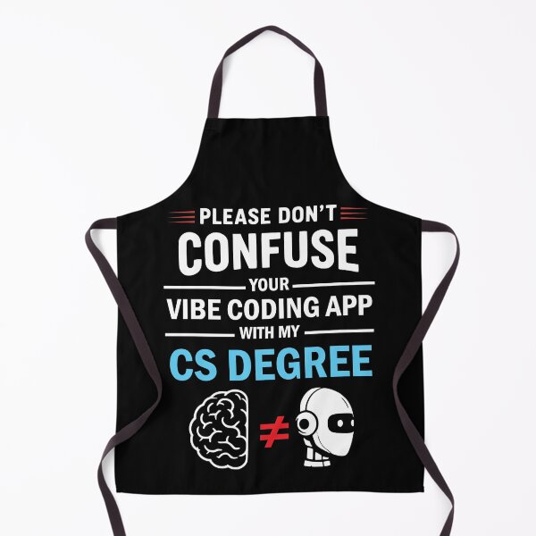 Item preview, Please Don't Confuse Your Vibe Coding With My Computer Science Degree Funny and hilarious Gift for programmers, coders and Ai enthusiast designed and sold by thegiftedadult.