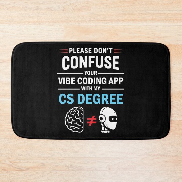 Item preview, Please Don't Confuse Your Vibe Coding With My Computer Science Degree Funny and hilarious Gift for programmers, coders and Ai enthusiast designed and sold by thegiftedadult.