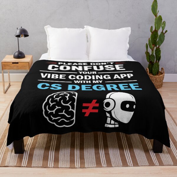 Item preview, Please Don't Confuse Your Vibe Coding With My Computer Science Degree Funny and hilarious Gift for programmers, coders and Ai enthusiast designed and sold by thegiftedadult.