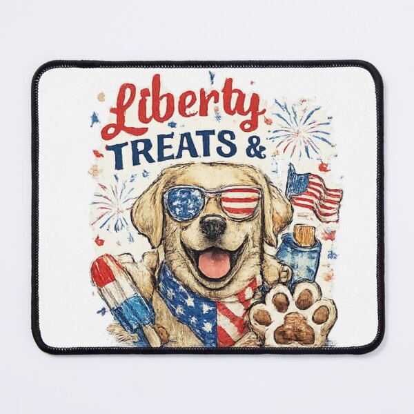 Item preview, Liberty Treats & Labrador Patriotic Dog Lover 4th of July Shirt designed and sold by PoojaArtLab.