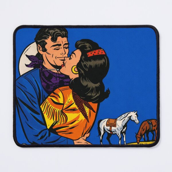 Item preview, Frontier Romance – Vintage Western Cowgirl Love Comic Cover designed and sold by Analog Aura .