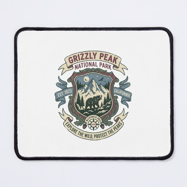 Item preview, Grizzly Peak National Park California Wilderness Outdoor Explorer designed and sold by JonesFlora2025.