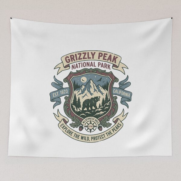 Item preview, Grizzly Peak National Park California Wilderness Outdoor Explorer designed and sold by JonesFlora2025.
