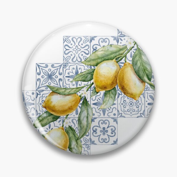 Item preview, Mediterranean Lemons and Ceramic Tiles designed and sold by Alisles.