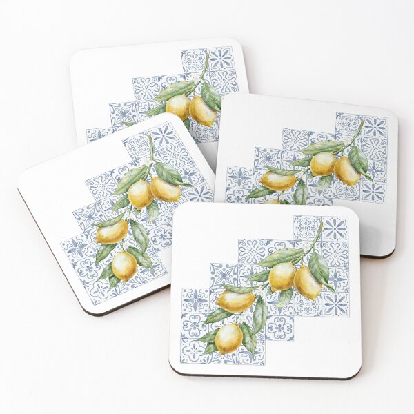 Item preview, Mediterranean Lemons and Ceramic Tiles designed and sold by Alisles.