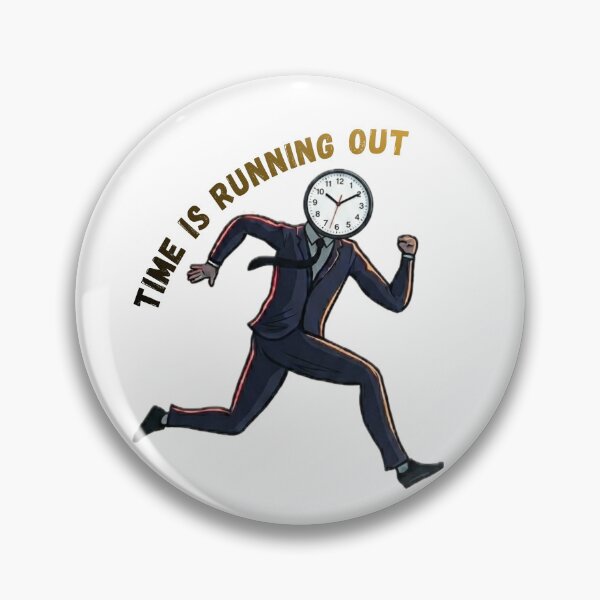 Item preview, Time Is Running Out | Clock Head Runner⁠ designed and sold by BooDesignStudio.