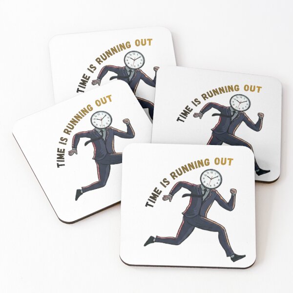 Item preview, Time Is Running Out | Clock Head Runner⁠ designed and sold by BooDesignStudio.